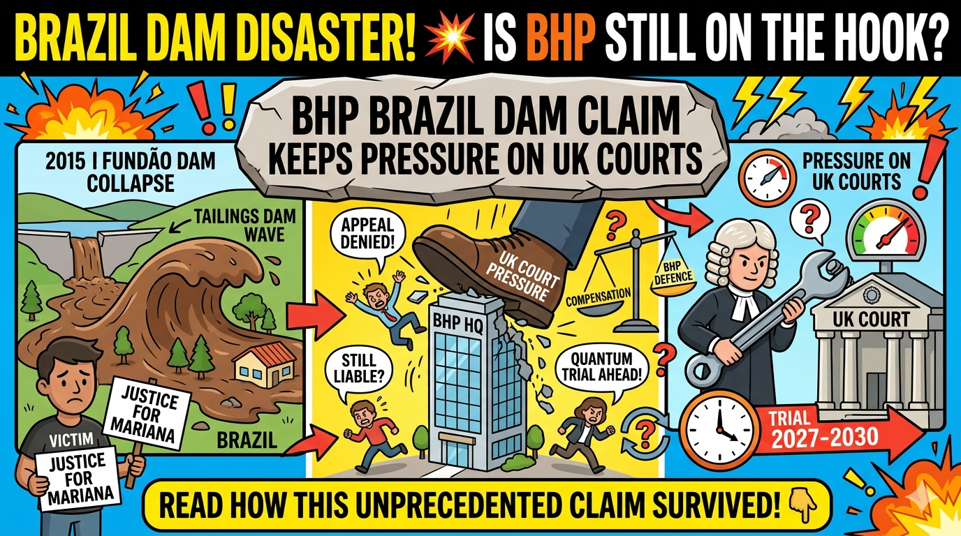 BHP Brazil Dam Claim Keeps Pressure on UK Courts
