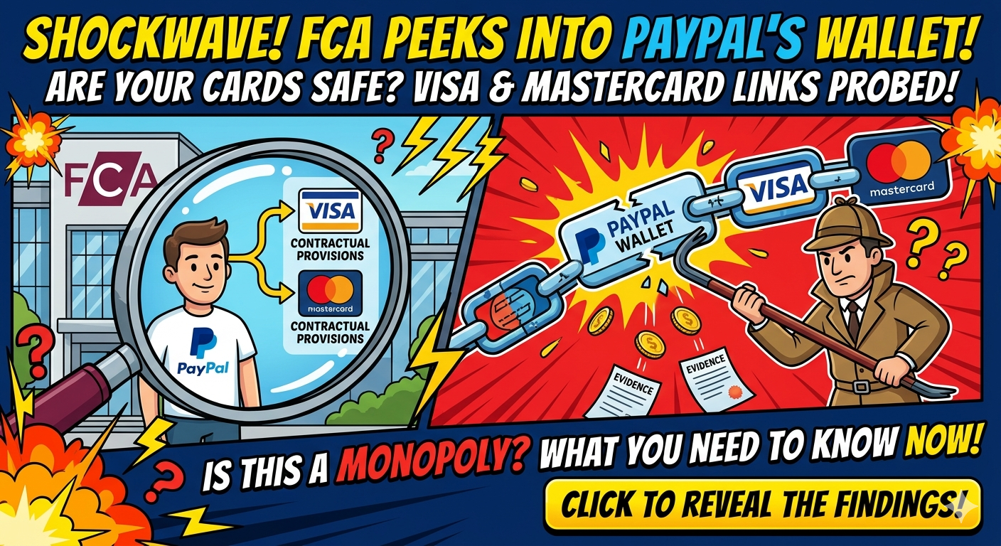 FCA probes PayPal wallet links with Visa and Mastercard