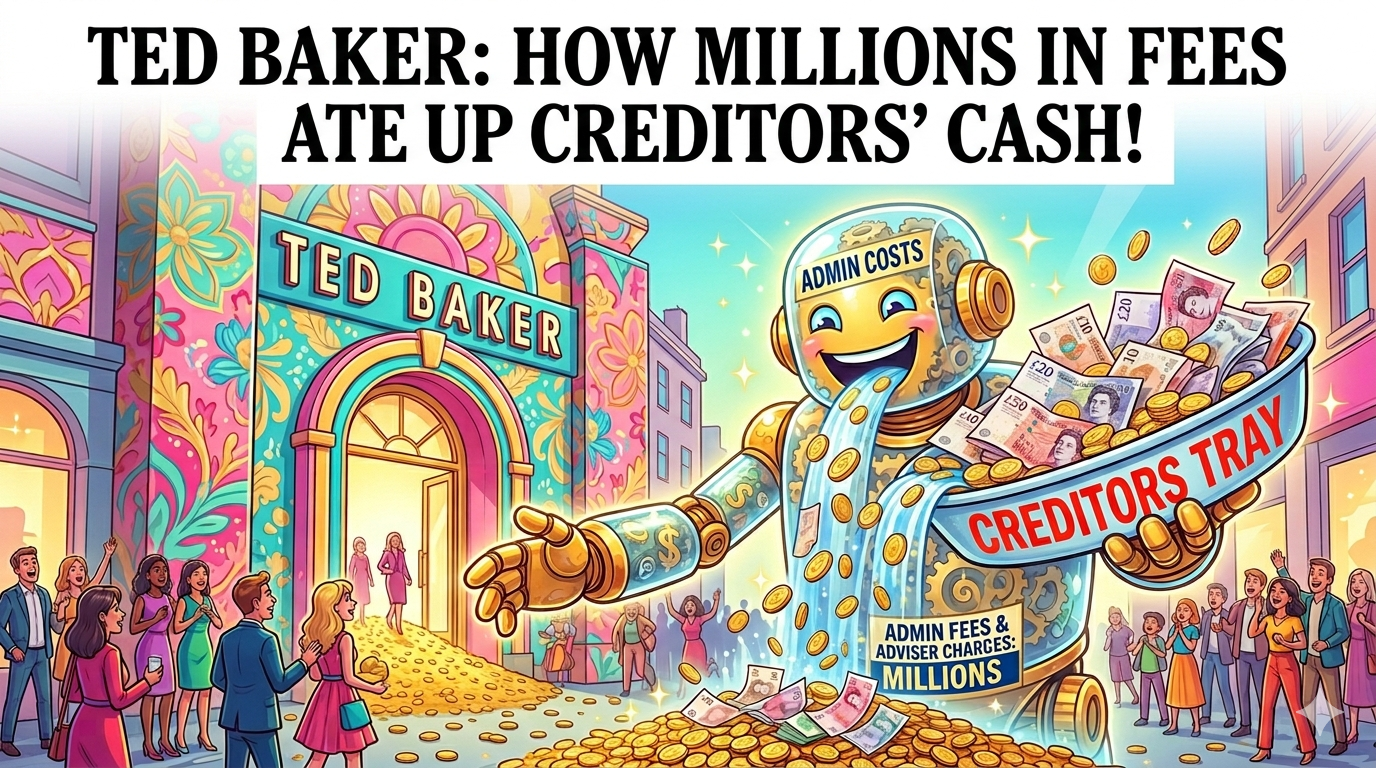 Ted Baker Insolvency Fees swallow up Creditors Cash
