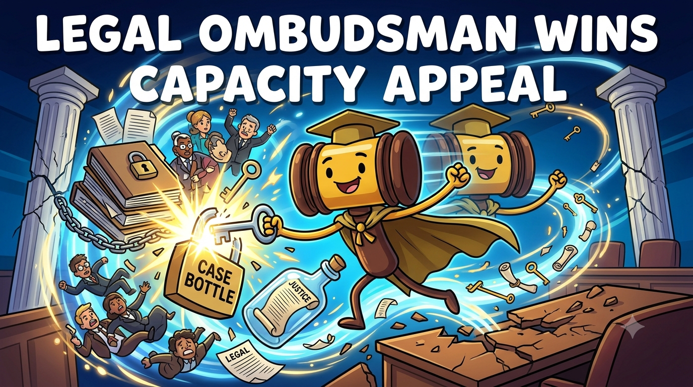 Legal Ombudsman wins Capacity Appeal