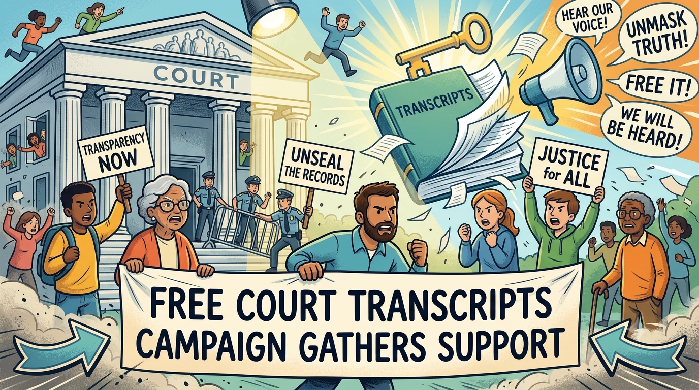 Free Court Transcripts Campaign Gathers Support
